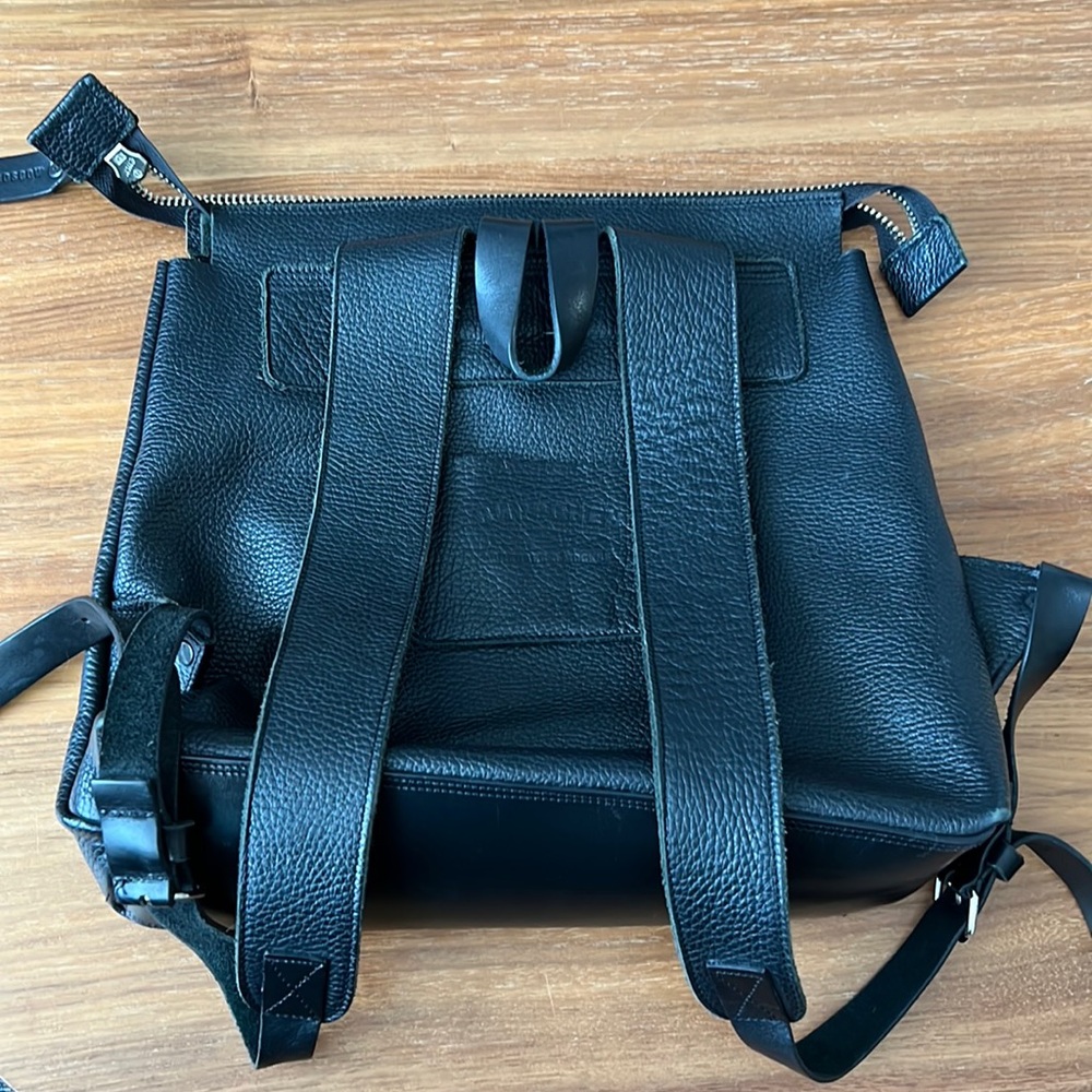 Black Leather Women’s Backpack